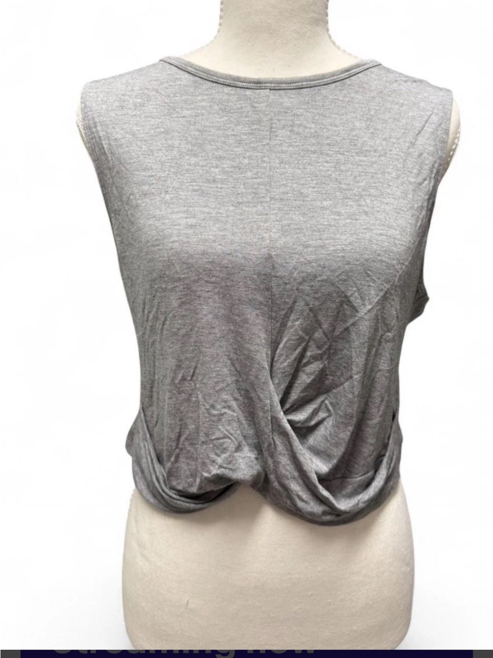 Spiritual Gangster Twist-Front Sleeveless Top